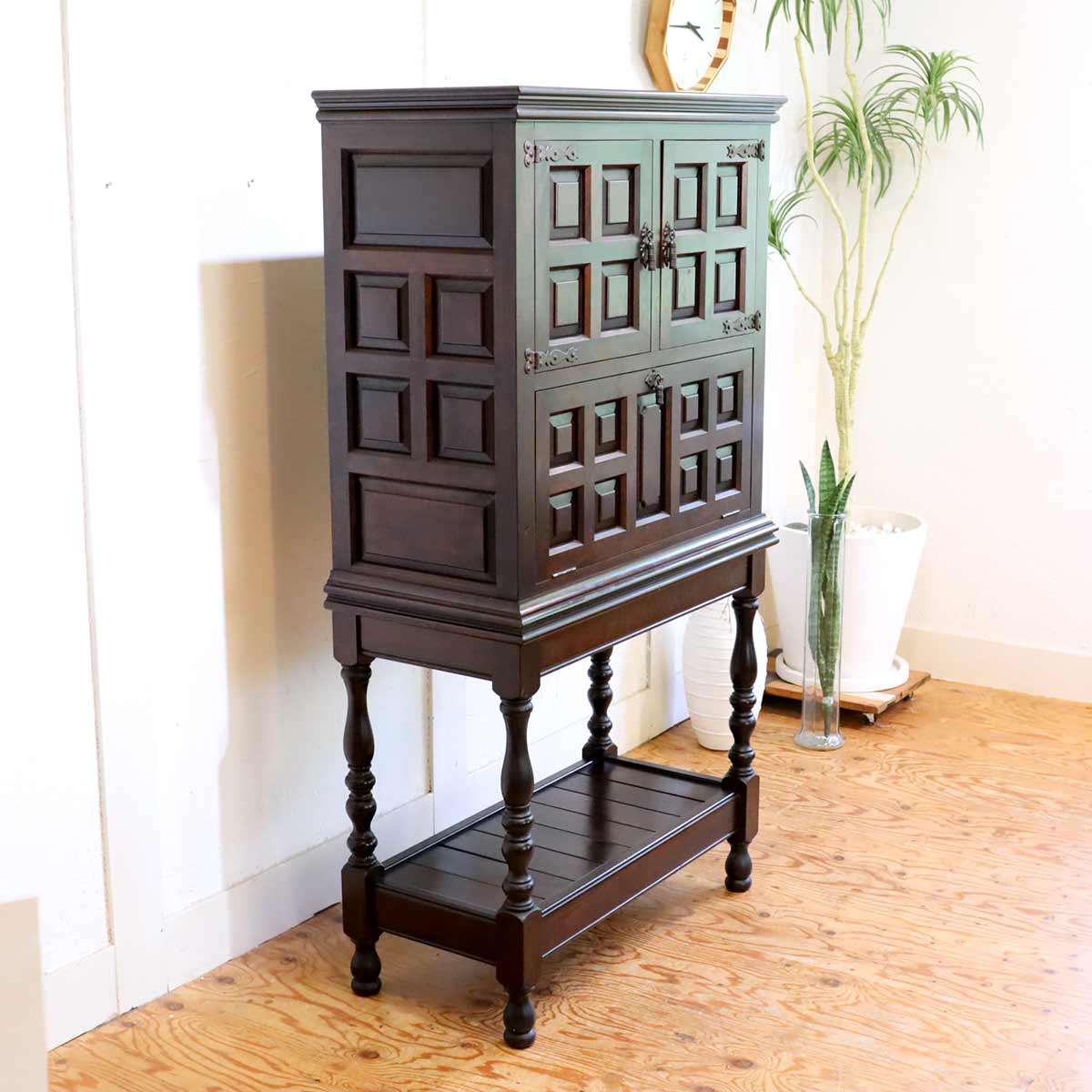 松本民芸家具 SP型 ワインボード 収納棚 中古