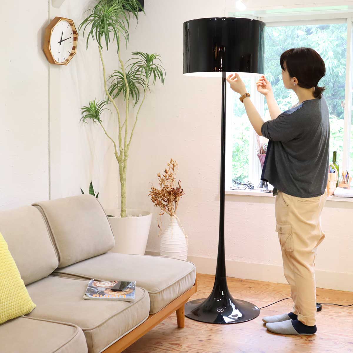 フロス / Flos スプーンライト SPUN LIGHT F フロアライト セバスチャン・ロング  中古