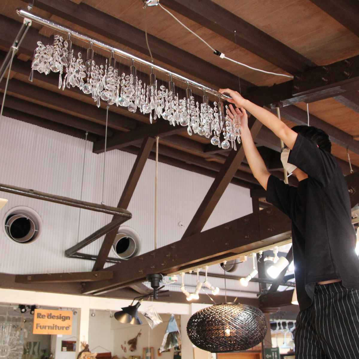 TOYO KITCHEN STYLE クランカー 120 Kare SFHL-CLK120GS シャンデリア 中古