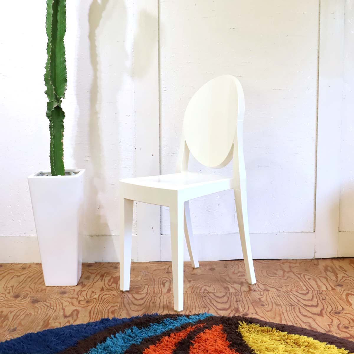 カルテル / Kartell ビクトリアゴーストチェア フィリップ・スタルク グロッシーホワイト 中古
