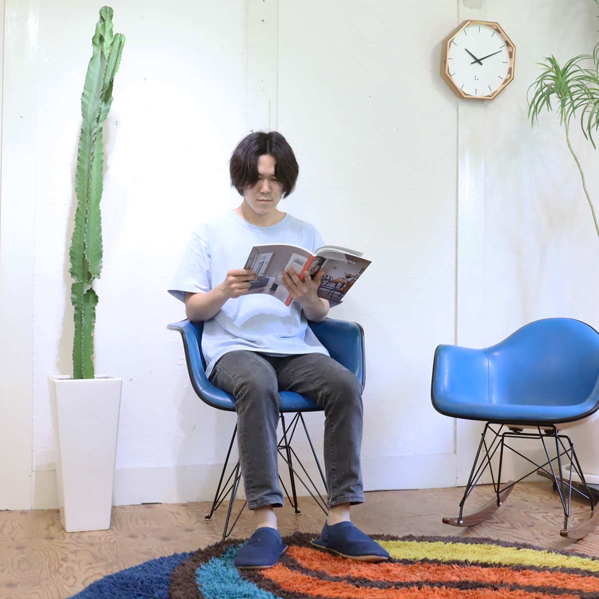 ハーマンミラー / Herman Miller アームシェルチェア 3rd エッフェルベース チャールズ&レイ・イームズ FRP ヴィンテージ