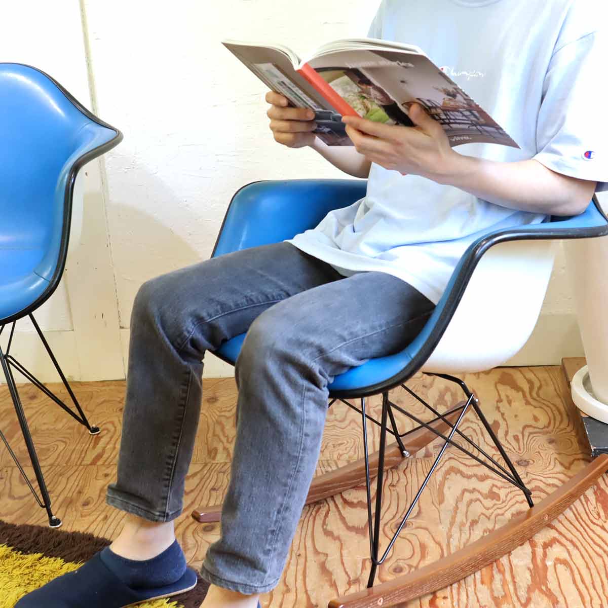 ハーマンミラー / Herman Miller アームシェルチェア 3rd ロッカーベース チャールズ&レイ・イームズ FRP ヴィンテージ