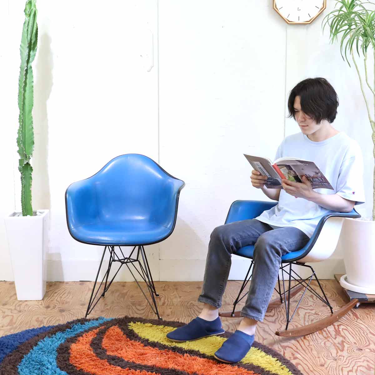 ハーマンミラー / Herman Miller アームシェルチェア 3rd ロッカーベース チャールズ&レイ・イームズ FRP ヴィンテージ