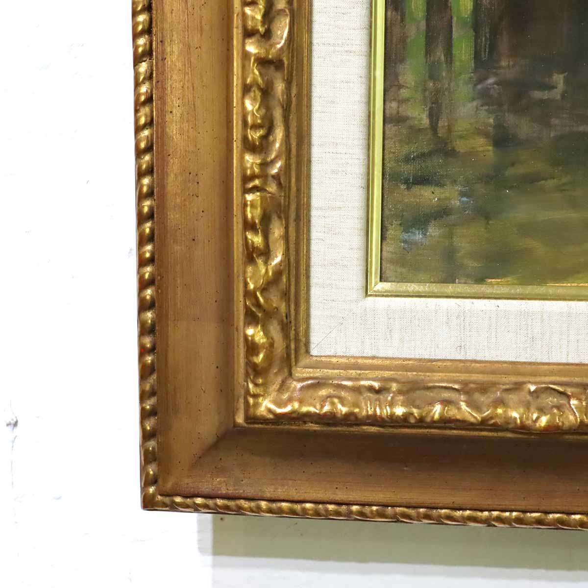 マルセル・ケルヴェラ / Marcel Kervella レギュラー運河 油彩 油絵 風景画 中古