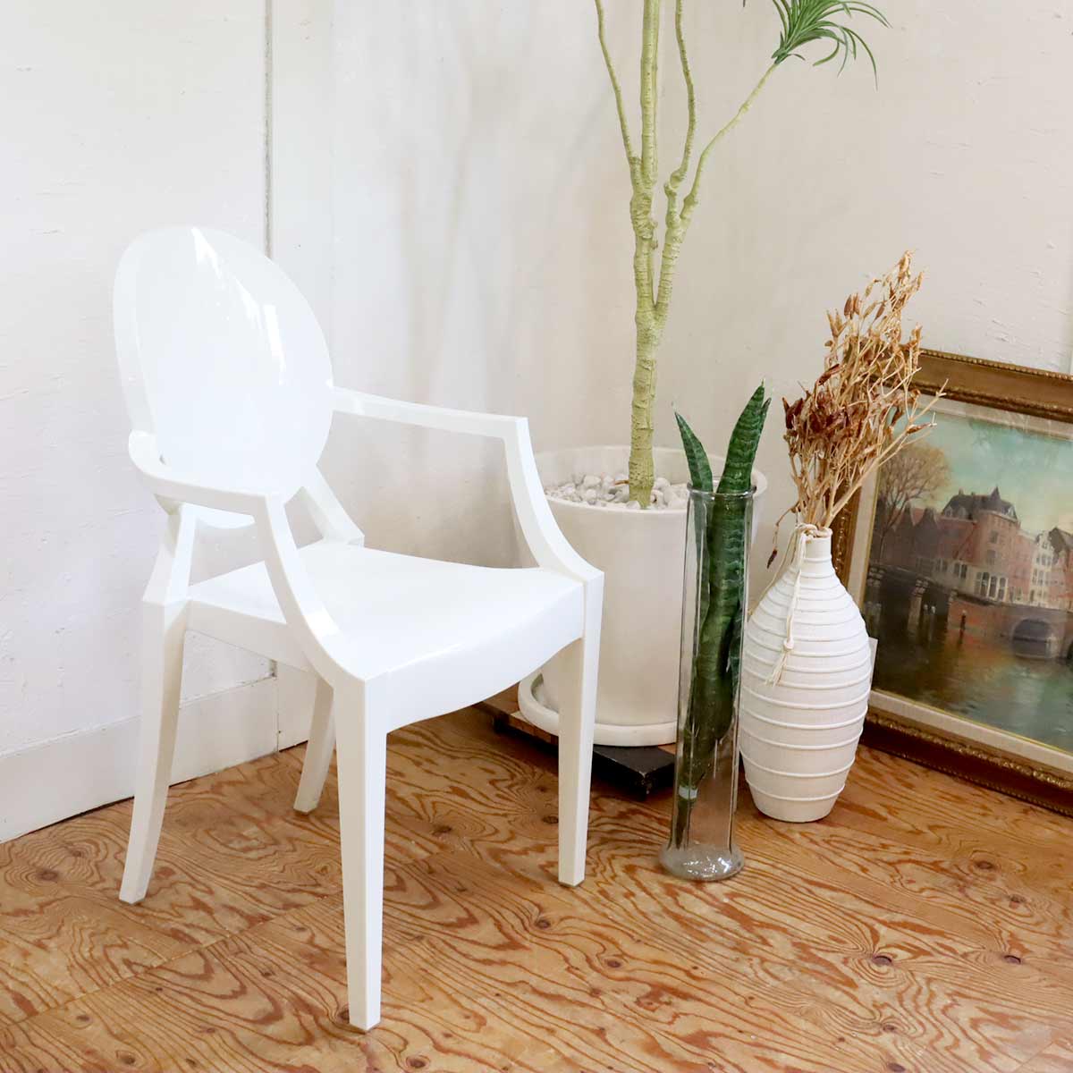 カルテル / Kartell ルイゴースト チェア ホワイト フィリップ・スタルク 中古