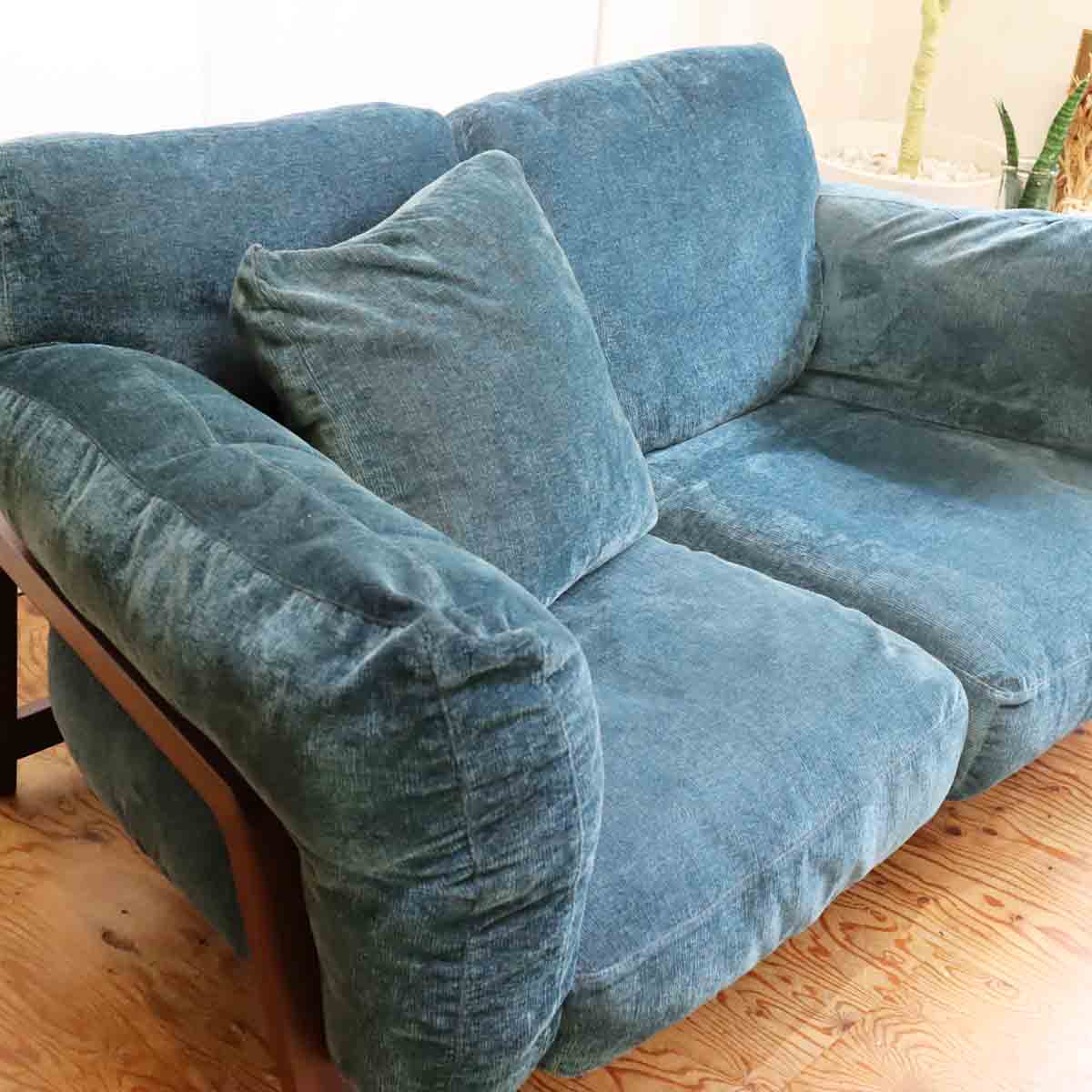 冨士ファニチア / FUJI FURNITURE ナギ / nagi ワイド2Pソファ 布張り 中古