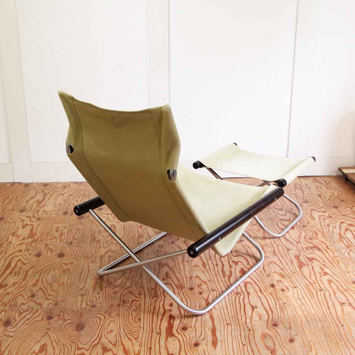 ニーチェアエックス / Nychair X オットマン付き 草色 新居 猛 中古