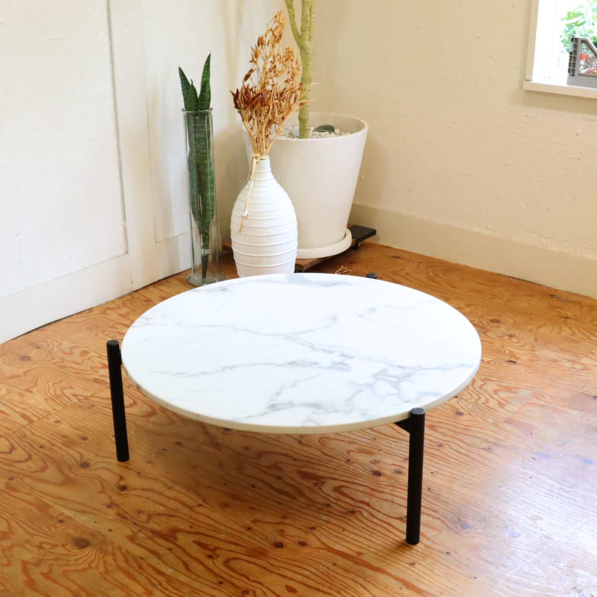 モーダ・エン・カーサ / moda en casa フローレンステーブル florence table 大理石 コーヒーテーブル リビングテーブル  中古