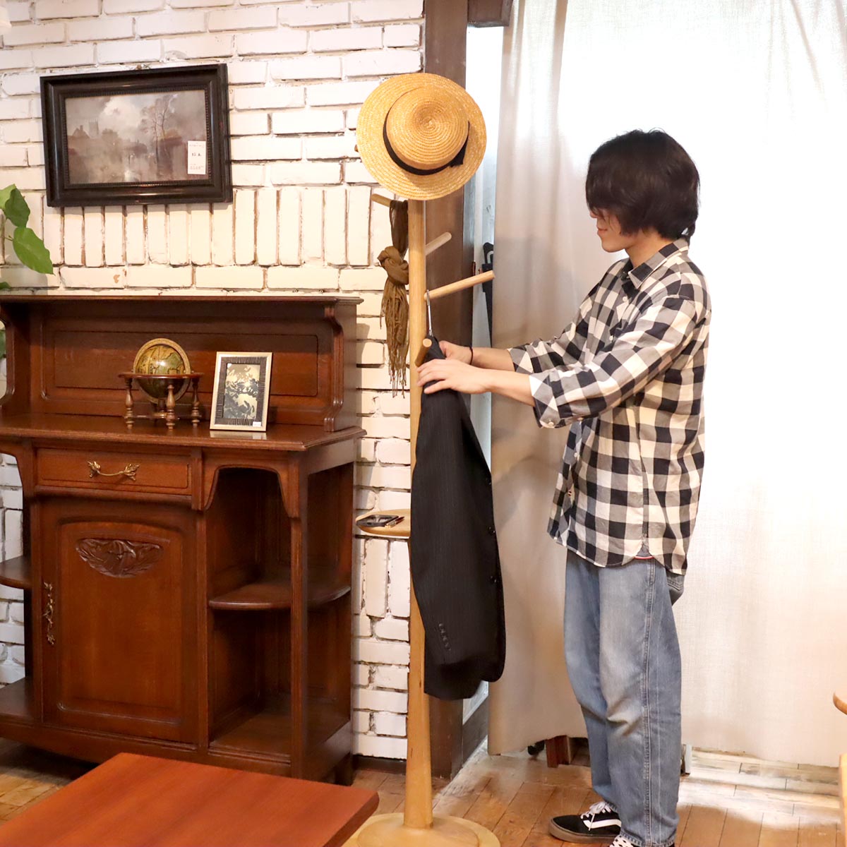 エルモ / ELMO カリッジ・マーケット / CORIGGE MARKET ポールハンガー  ハンガーラック 帽子洋服掛け 中古