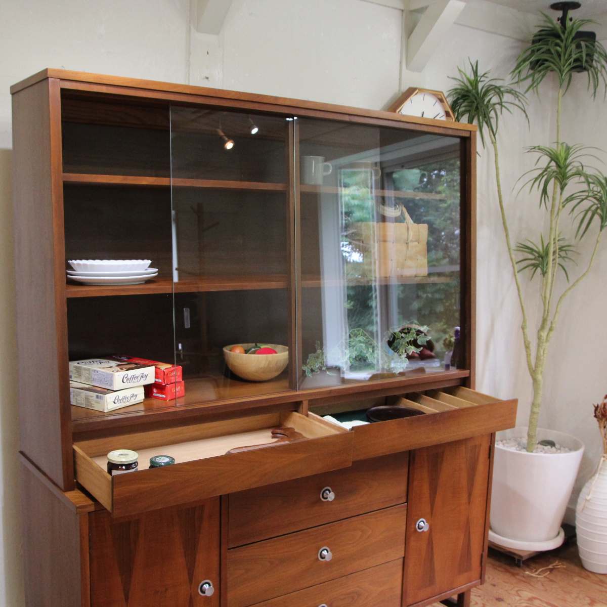 スタンレー社 / STANLY カップボード  飾り棚 ミッドセンチュリー  アメリカンヴィンテージ