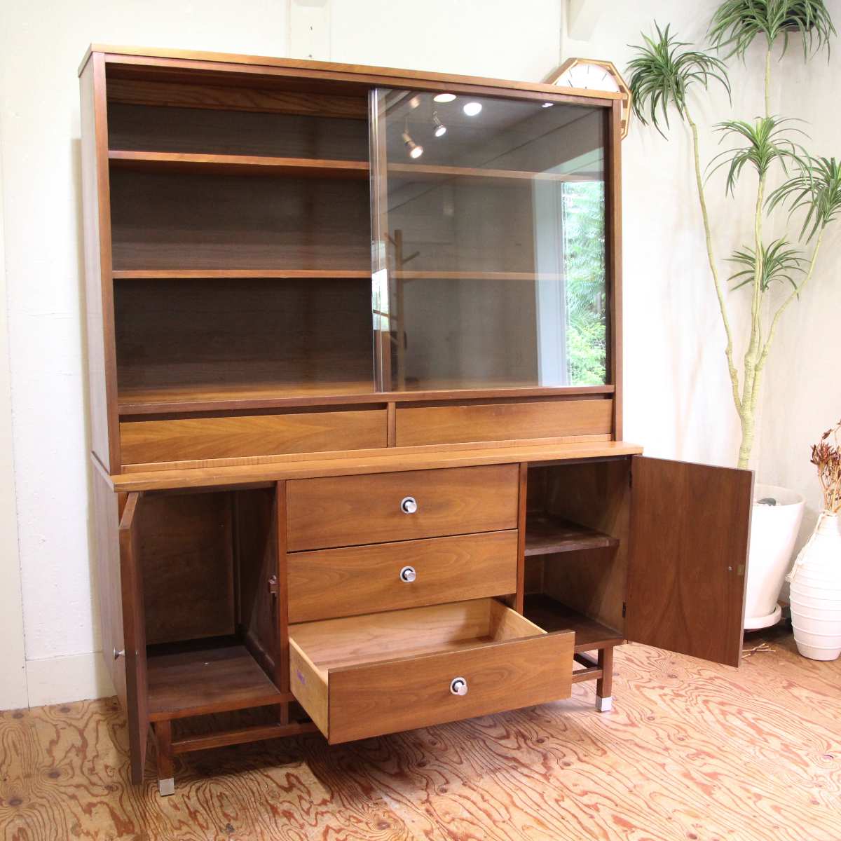 スタンレー社 / STANLY カップボード  飾り棚 ミッドセンチュリー  アメリカンヴィンテージ