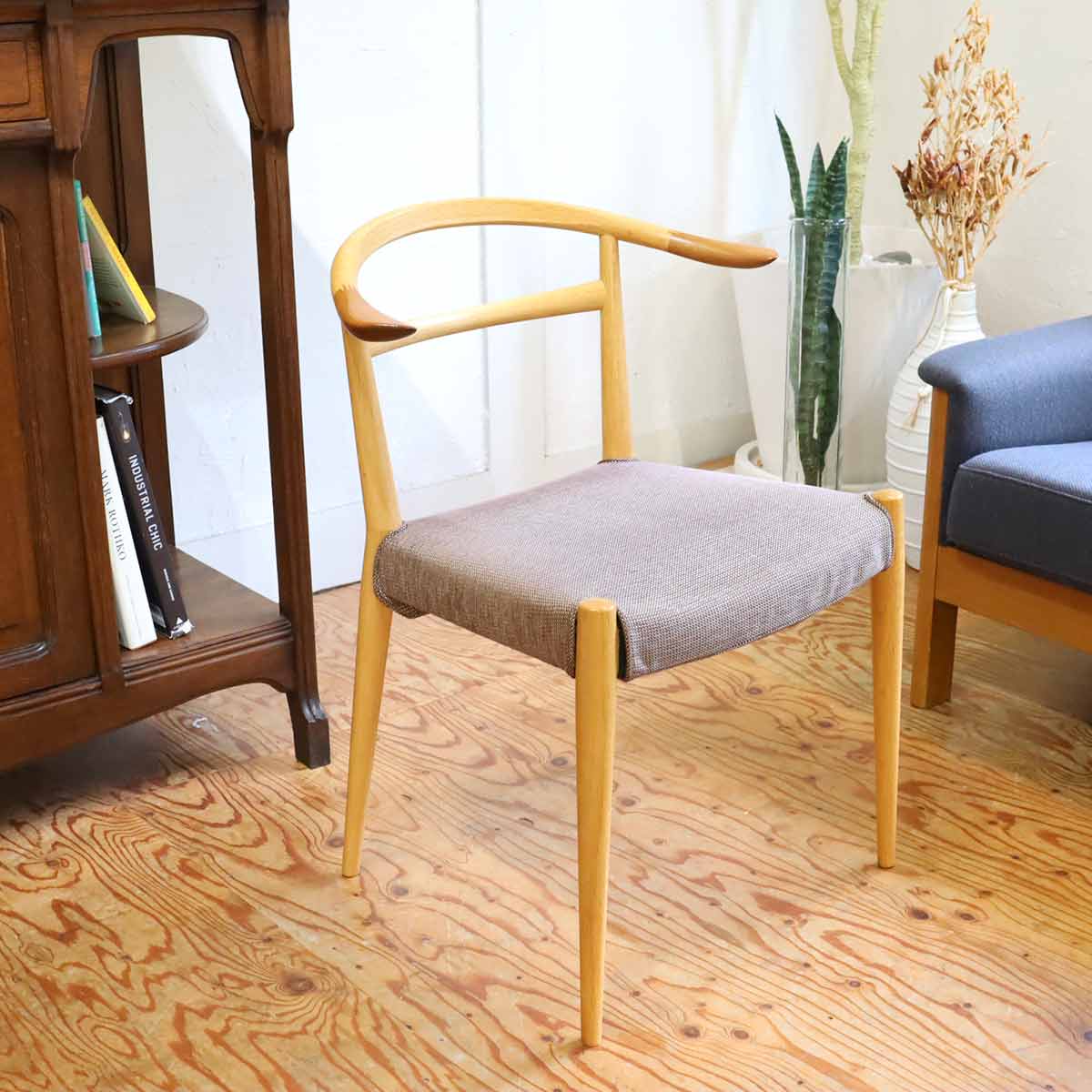 日進木工 ホワイトウッド / WHITE WOOD ダイニングチェア WOC-1310-W 