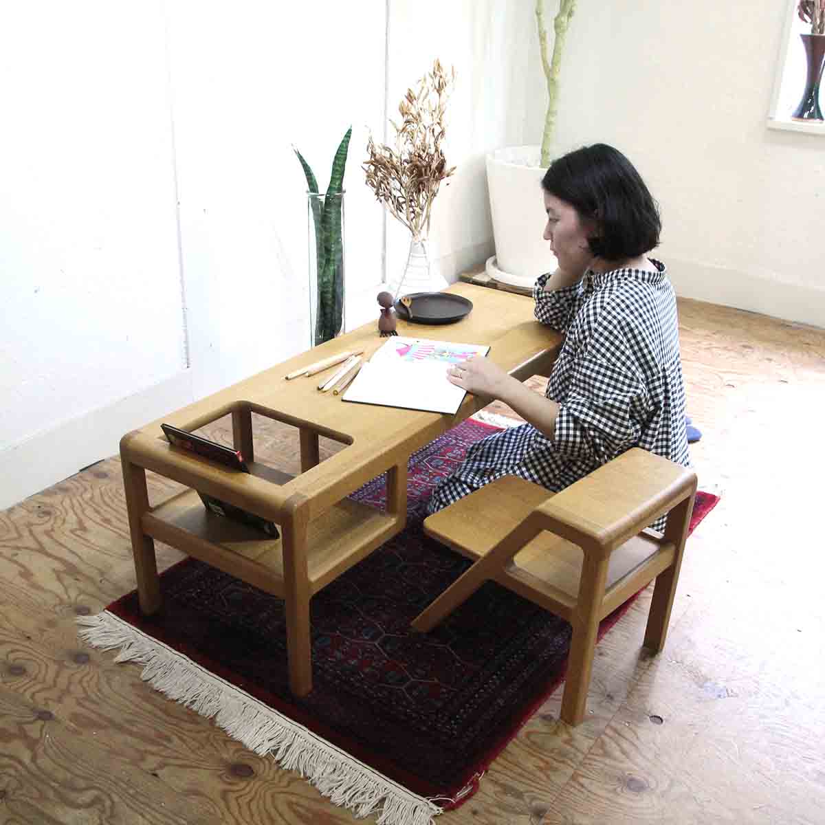 Oji & Design Baby in Table + Step Chair テーブル チェア こども センターテーブル 大治将典 展示品