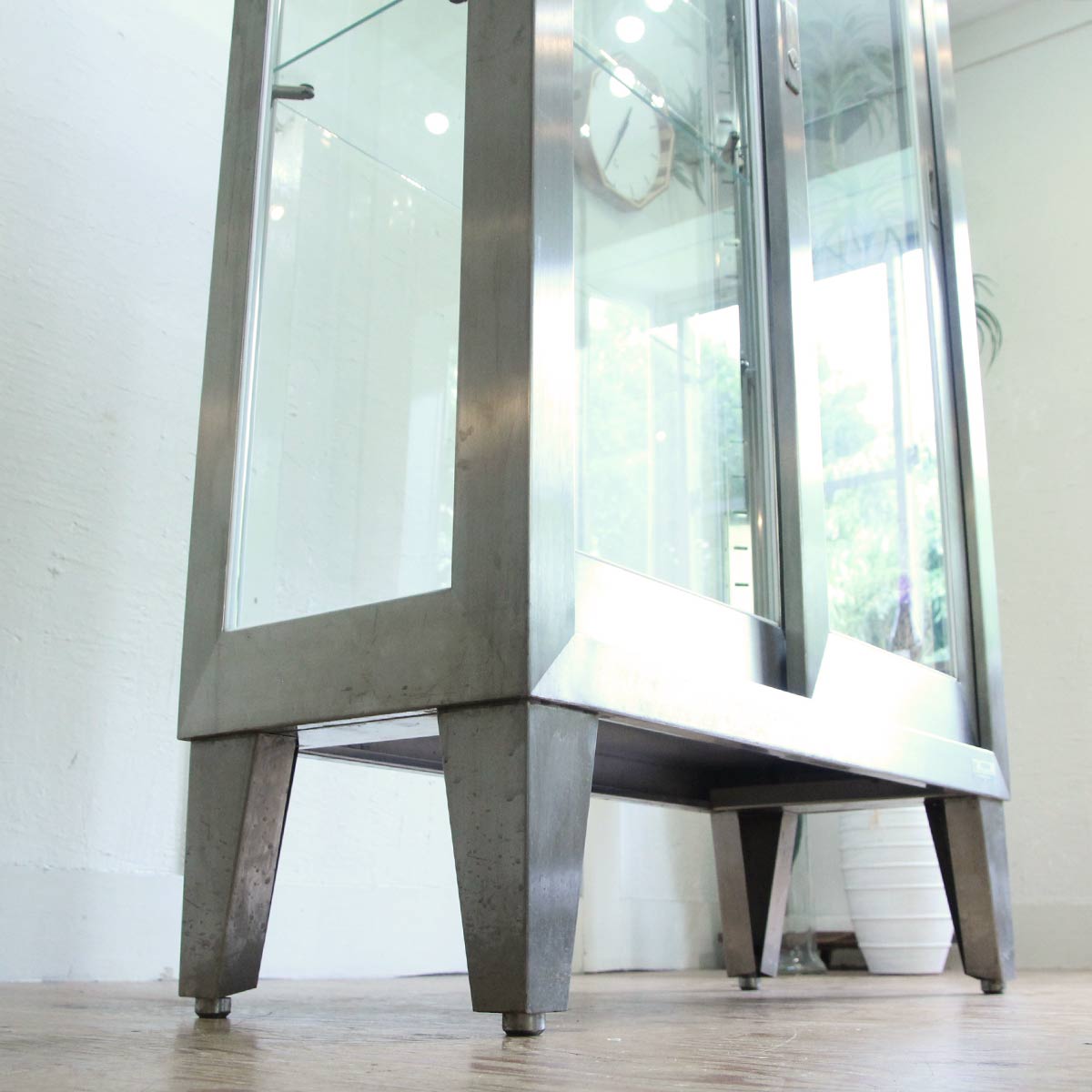 ステンレスケビント 医療棚 飾り棚 コレクションケース ショーケース 中古