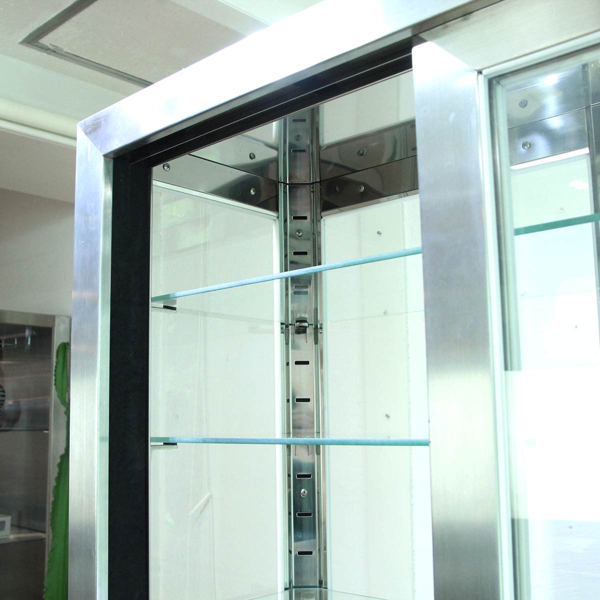 ステンレスケビント 医療棚 飾り棚 コレクションケース ショーケース 中古