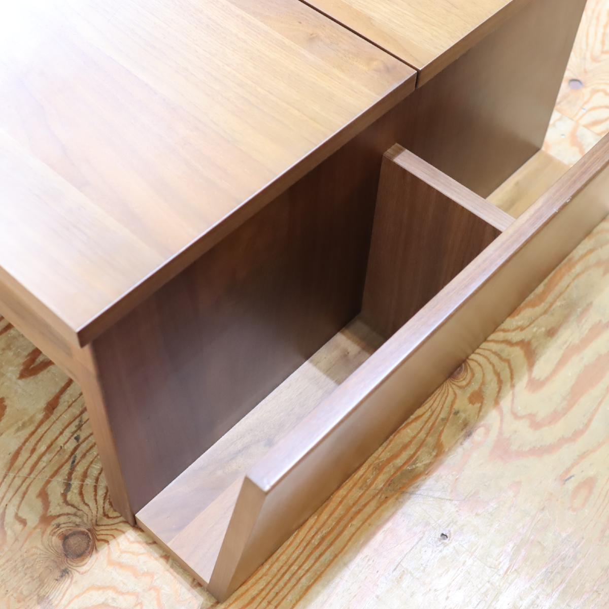 モリタインテリア トーノ / Tono リビングテーブル 多機能 収納付 マガジンラック付テーブル 中古