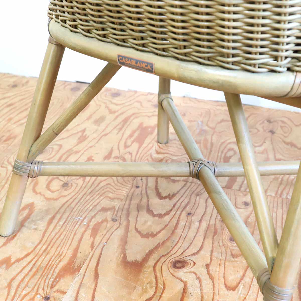カサブランカ / CASABLANCA ミーナス / MINAS アームチェア 【2】 籐 ラタン 中古