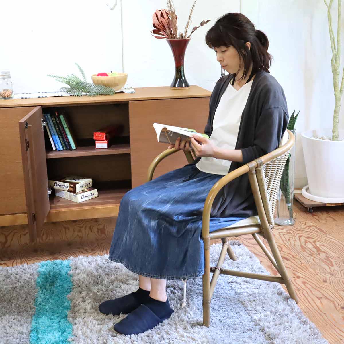 カサブランカ / CASABLANCA ミーナス / MINAS アームチェア 【2】 籐 ラタン 中古