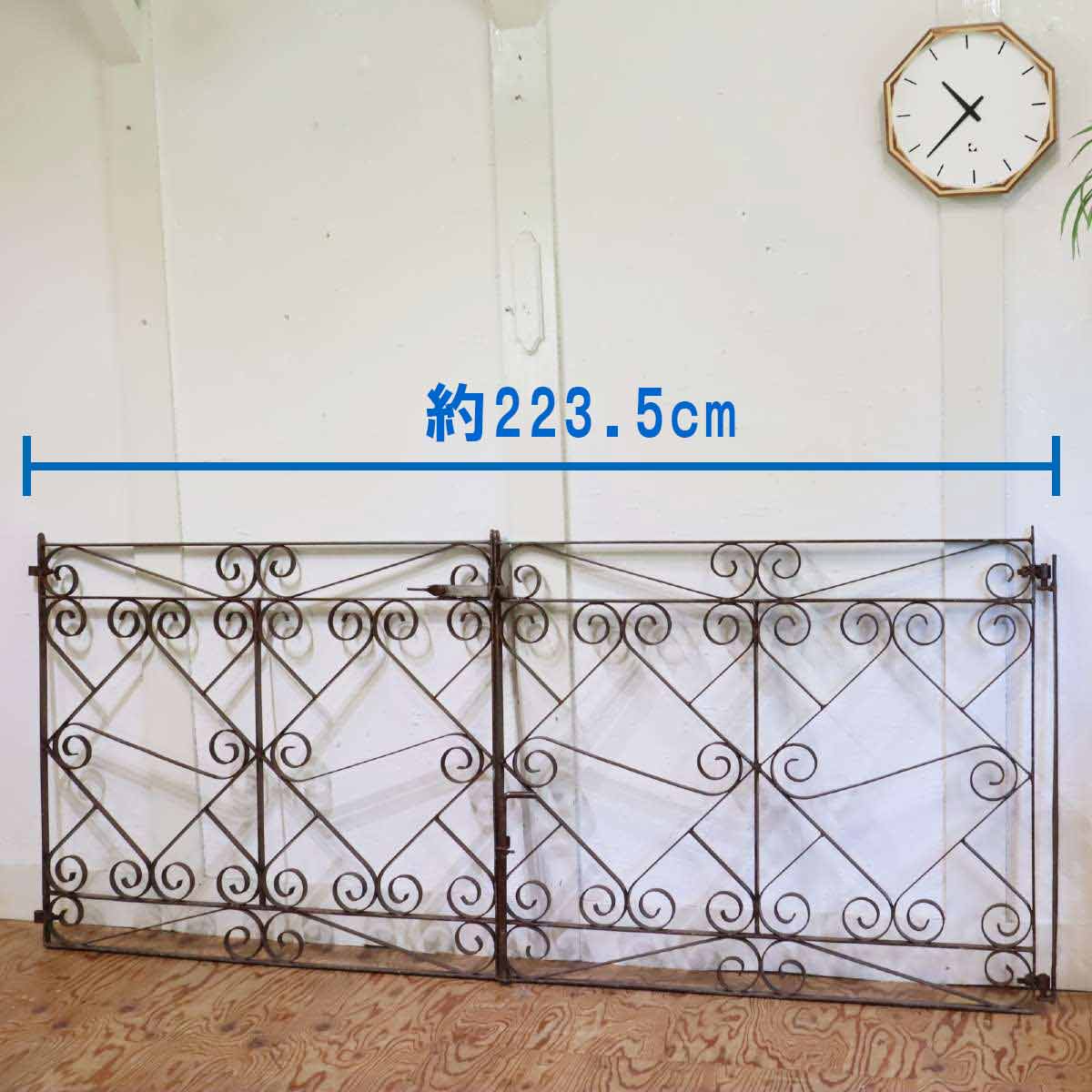 英国アンティーク アイアンゲート 門扉 1950~1970年代 アンティーク
