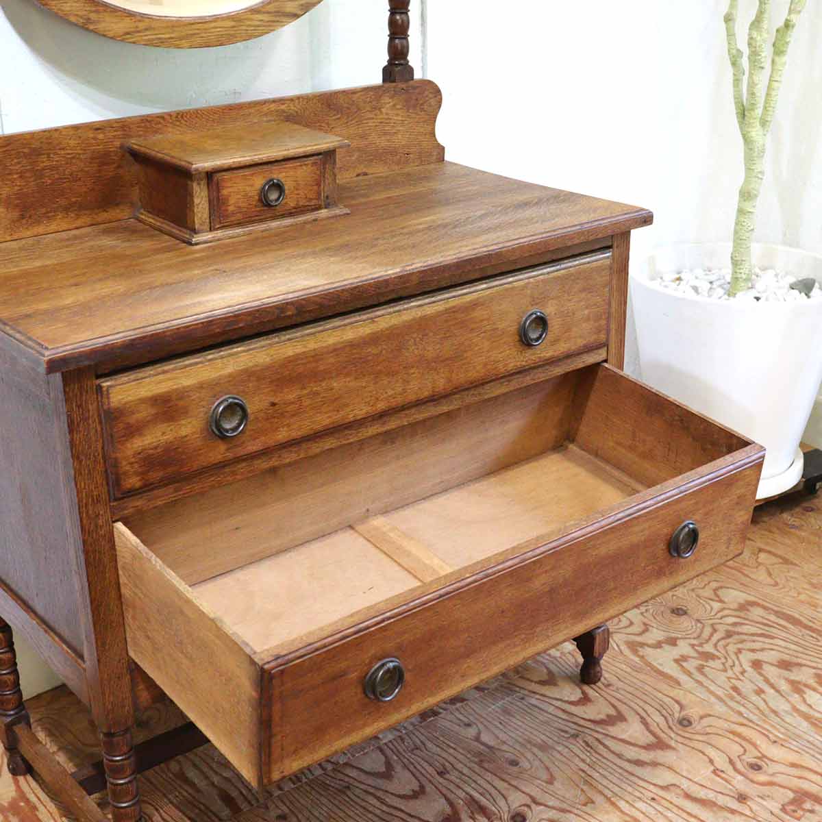 英国アンティーク ドレッシングチェスト ドレッサー キャビネット アンティーク