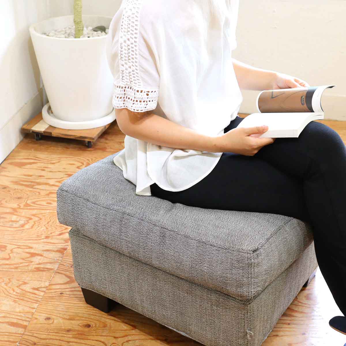 アイラーセン / eilersen ストックホルム オットマン スツール 中古