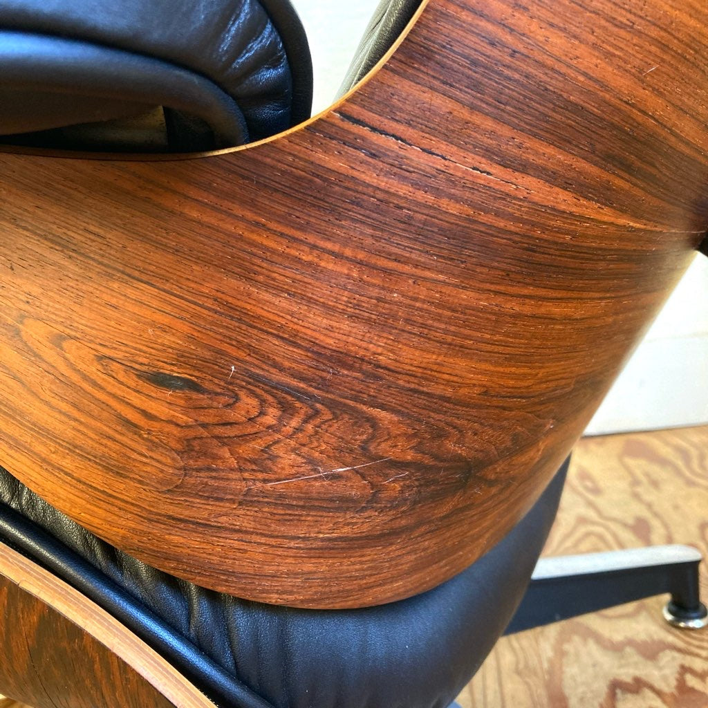 イームズ ラウンジチェア&オットマン Herman Miller ハーマンミラー チャールズ&レイ・イームズ 80年代 中古