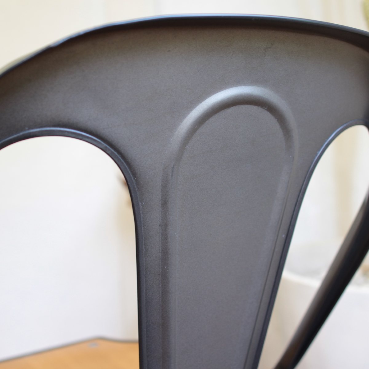 クラッシュゲート /  CRASH GATE ノットアンティークス マルチプルズⅡチェア スチール椅子  ブラック 中古