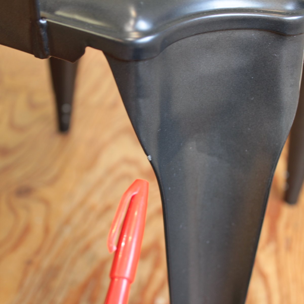 クラッシュゲート /  CRASH GATE ノットアンティークス マルチプルズⅡチェア スチール椅子  ブラック 中古