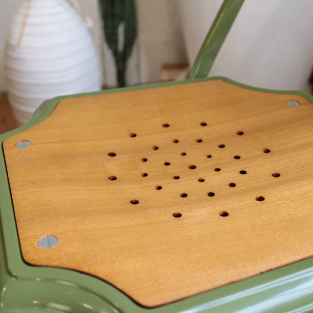 クラッシュゲート /  CRASH GATE ノットアンティークス マルチプルズⅡチェア スチール椅子  グリーン 中古