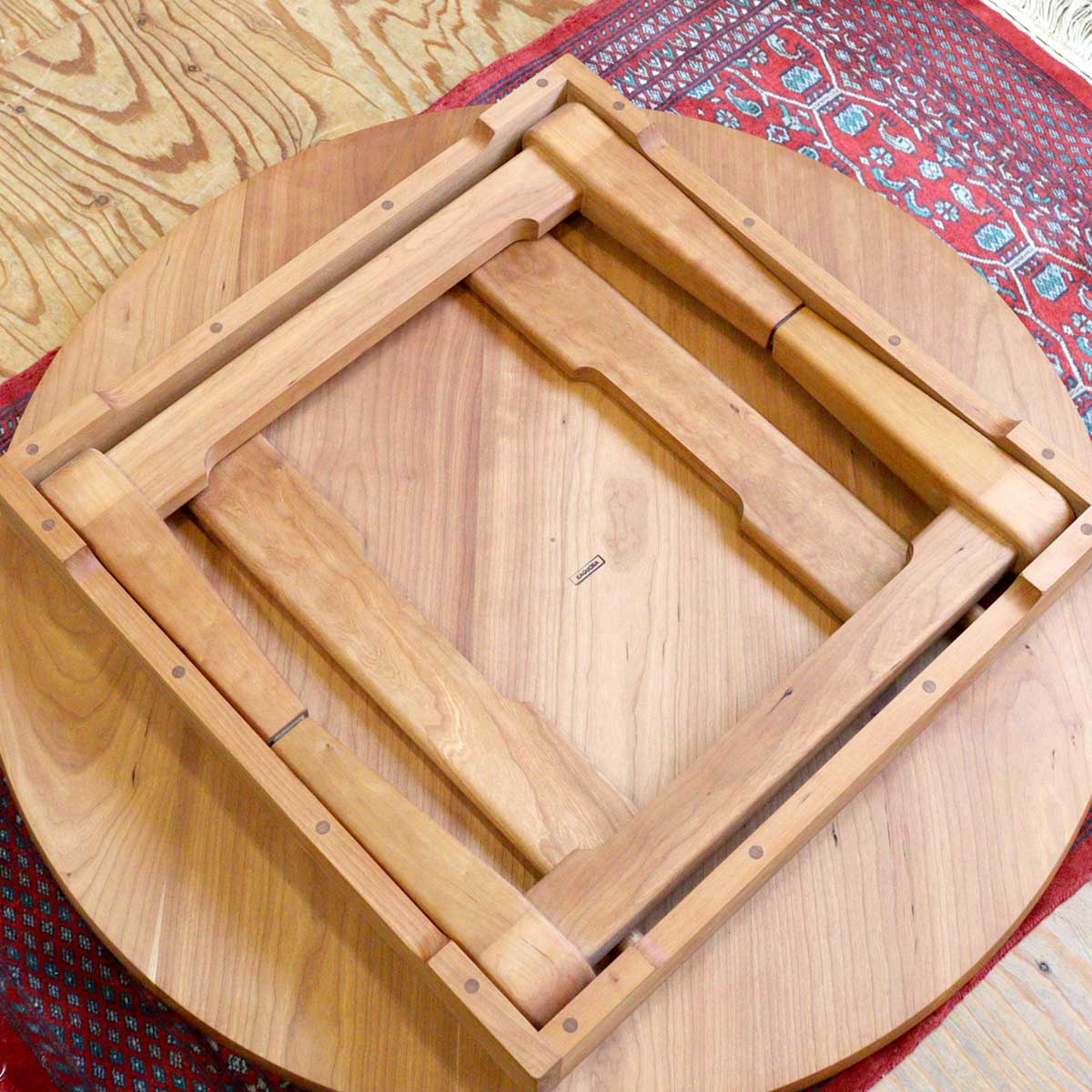 <i>動画</i>カグオカ / KAGUOKA ちゃぶ台 ローテーブル チェリー スタンダードタイプ