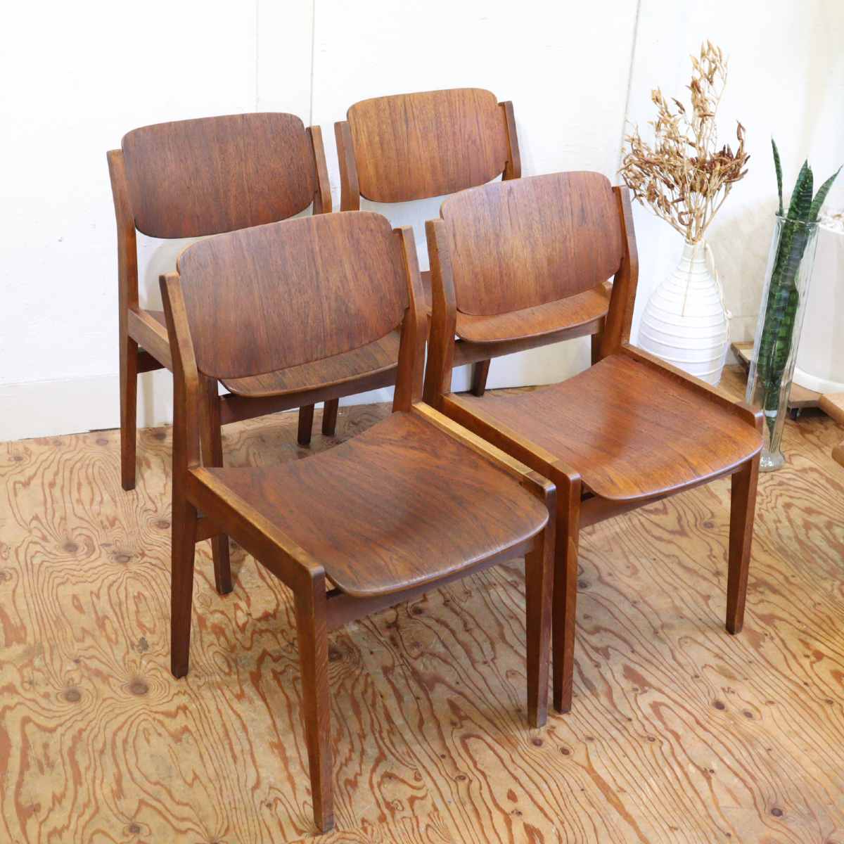 Tendo / 天童木工 ブックチェア【3】水之江忠臣 チーク材 ダイニングチェア ヴィンテージ