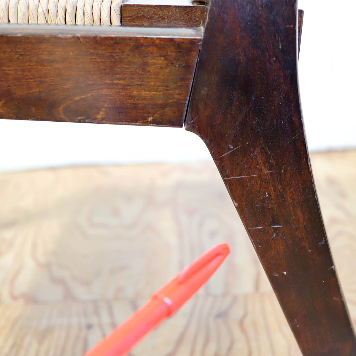 松本民芸家具 #520L型 ラッシチェア【1】 パーソナルチェア 民芸家具 中古