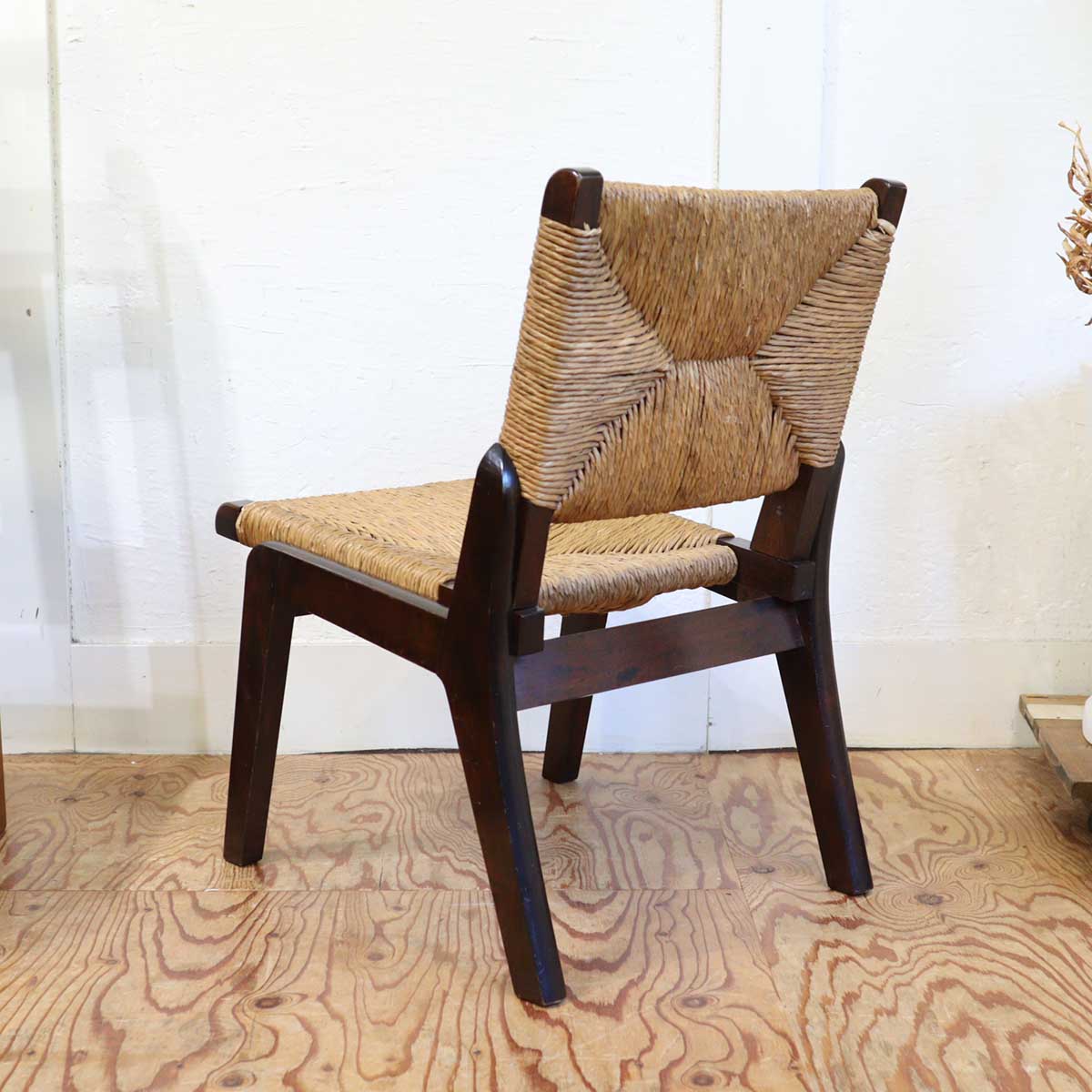 松本民芸家具 #520L型 ラッシチェア【1】 パーソナルチェア 民芸家具 中古