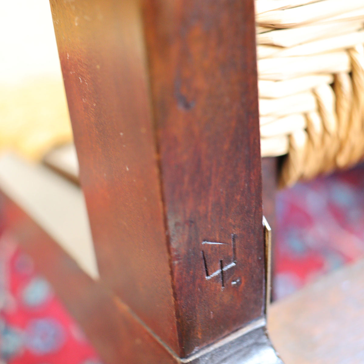 松本民芸家具 #520L型 ラッシチェア【1】 パーソナルチェア 民芸家具 中古