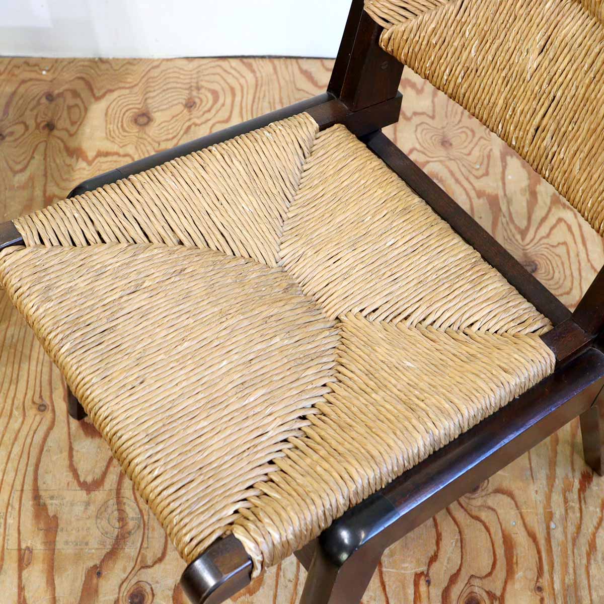 松本民芸家具 #520L型 ラッシチェア【1】 パーソナルチェア 民芸家具 中古