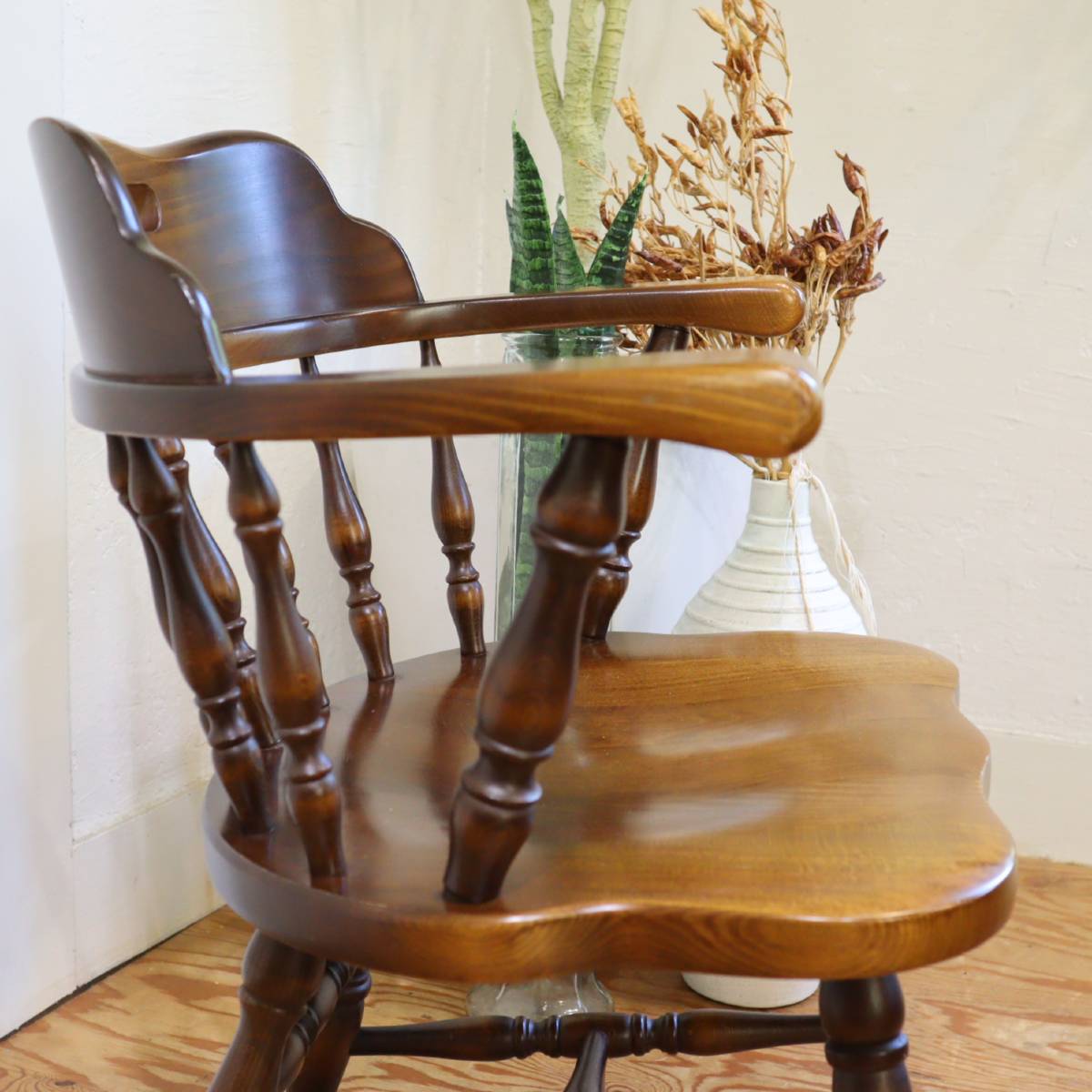 飛騨産業 穂高シリーズ アームチェア【1】 キャプテンチェア ウィンザースタイル 中古