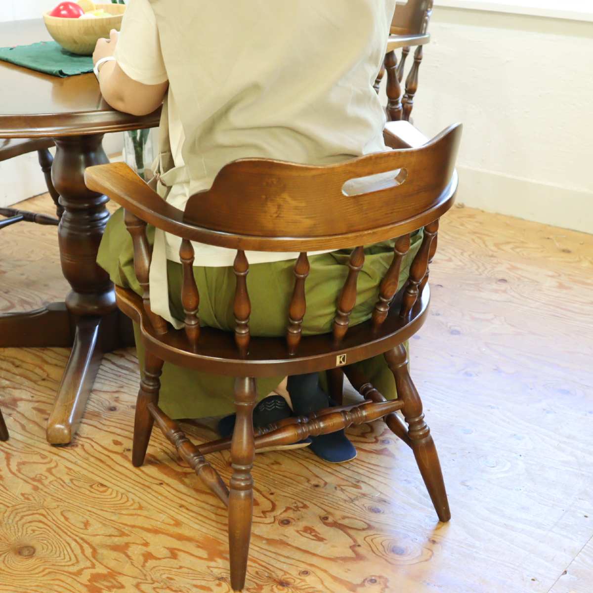 飛騨産業 穂高シリーズ アームチェア【1】 キャプテンチェア ウィンザースタイル 中古