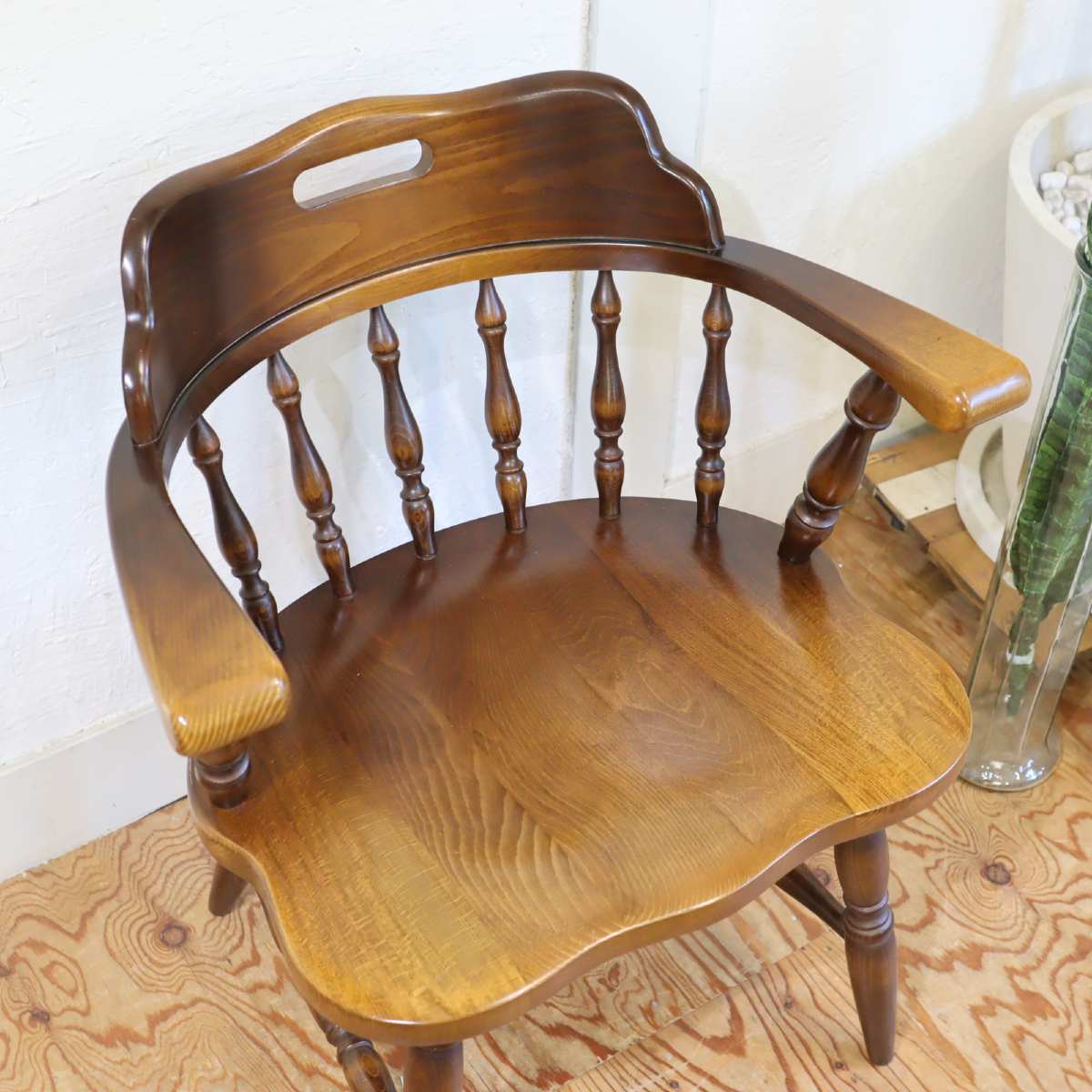 飛騨産業 穂高シリーズ アームチェア【1】 キャプテンチェア ウィンザースタイル 中古