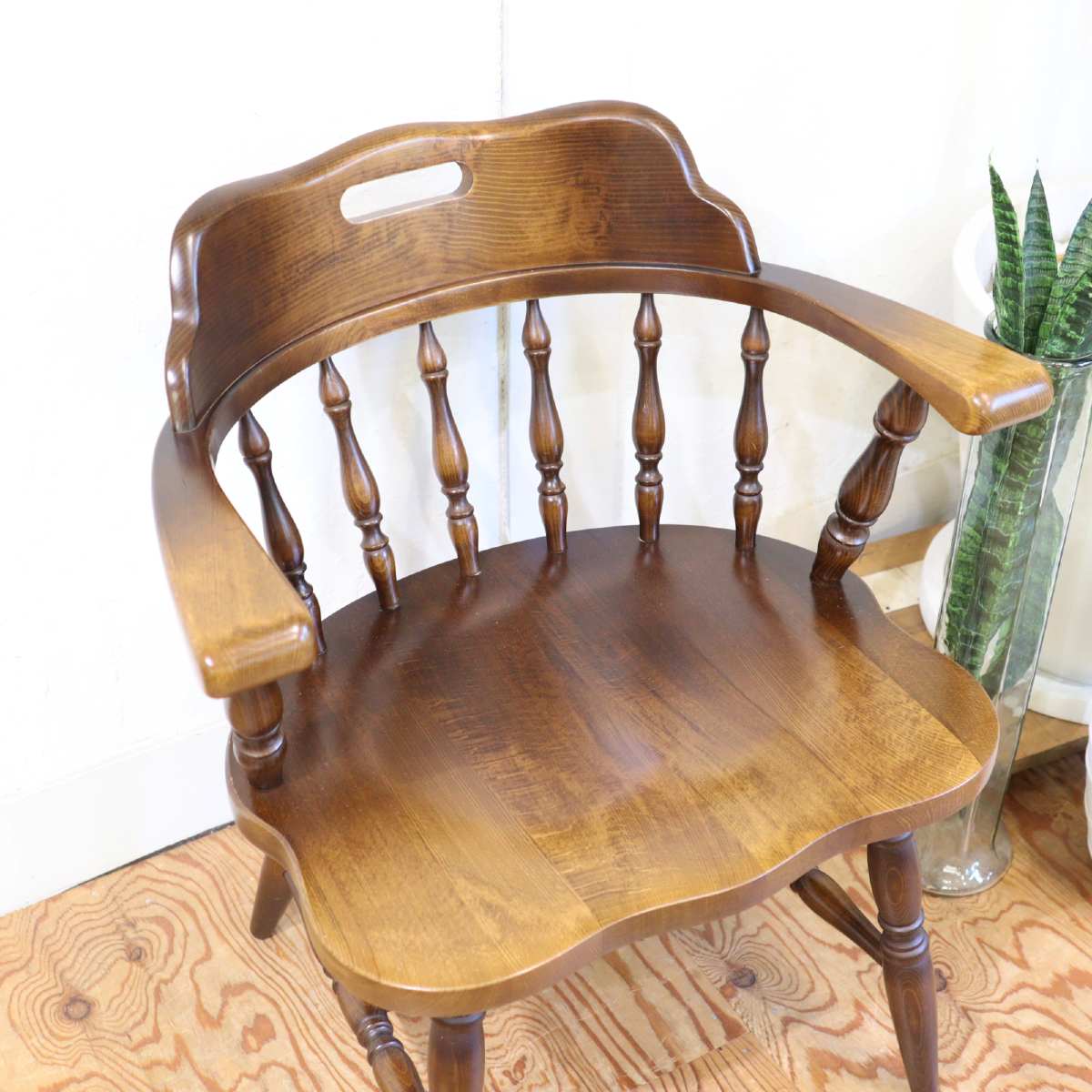 飛騨産業 穂高シリーズ アームチェア【4】 キャプテンチェア ウィンザースタイル 中古