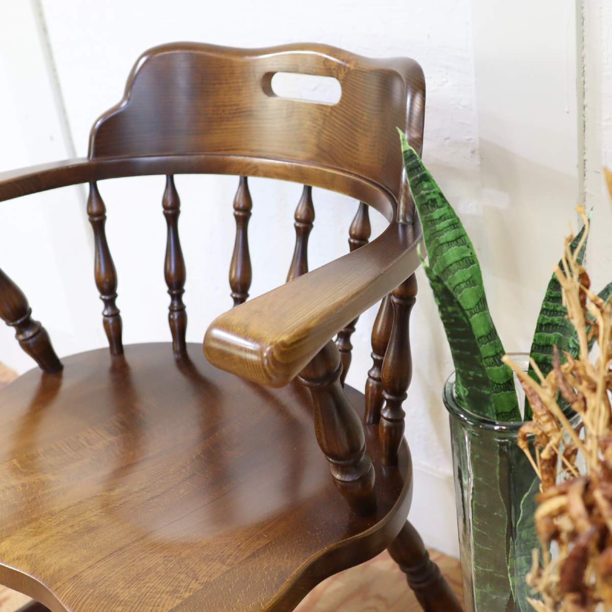 飛騨産業 穂高シリーズ アームチェア【4】 キャプテンチェア ウィンザースタイル 中古