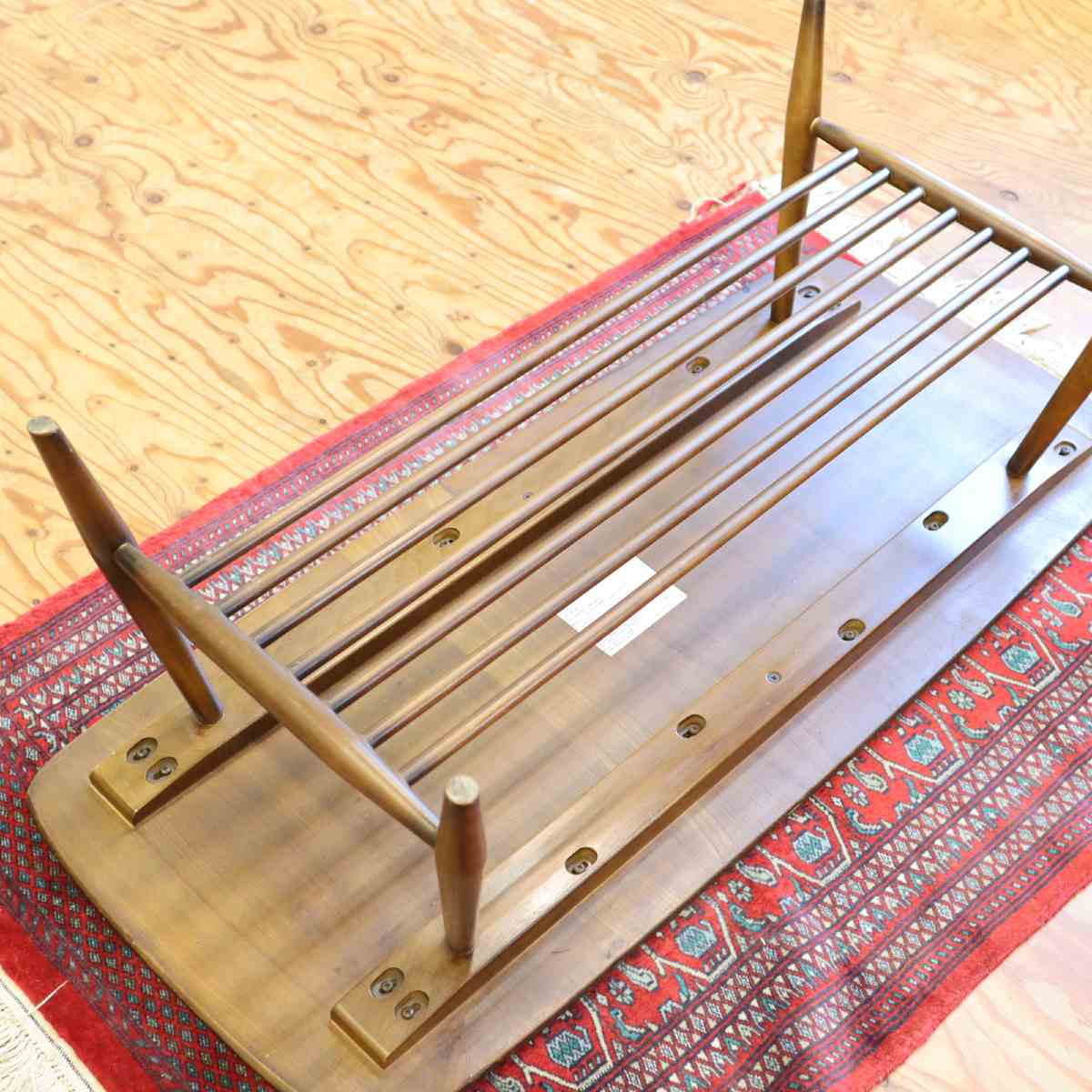 アーコール / ERCOL ウィンザーコーヒーテーブル ローテブル マガジンラック付き イギリス製 中古