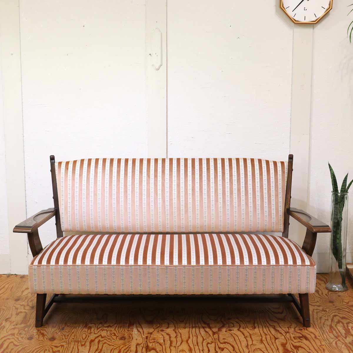 永田良介商店 533型 二人掛けソファ 2シーター 神戸家具 中古