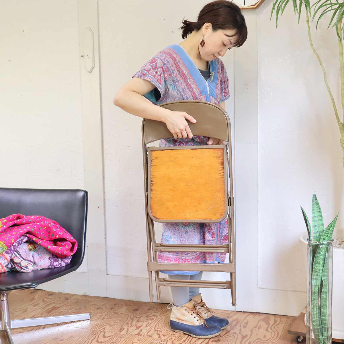 クラリン / CLARIN フォールディングチェア 折り畳み椅子 インダストリアル ヴィンテージ