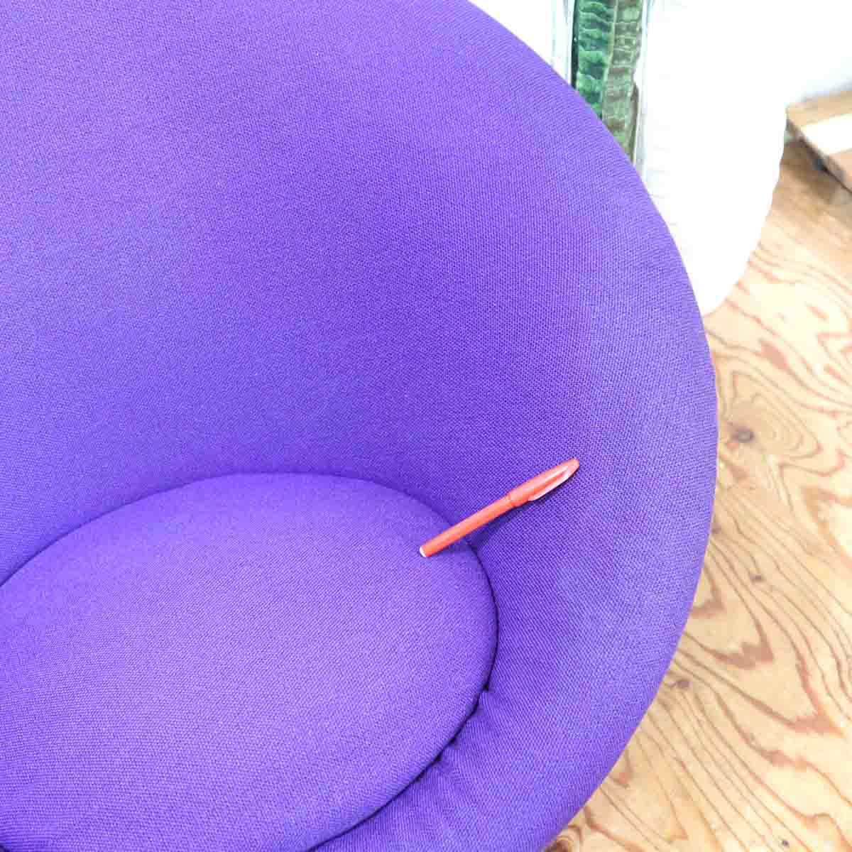 アーティフォート / Artifort マッシュルームチェア ラウンジチェア パープル ピエール・ポラン / Pierre Paulin ホウトク / HOUTOKU ヴィンテージ