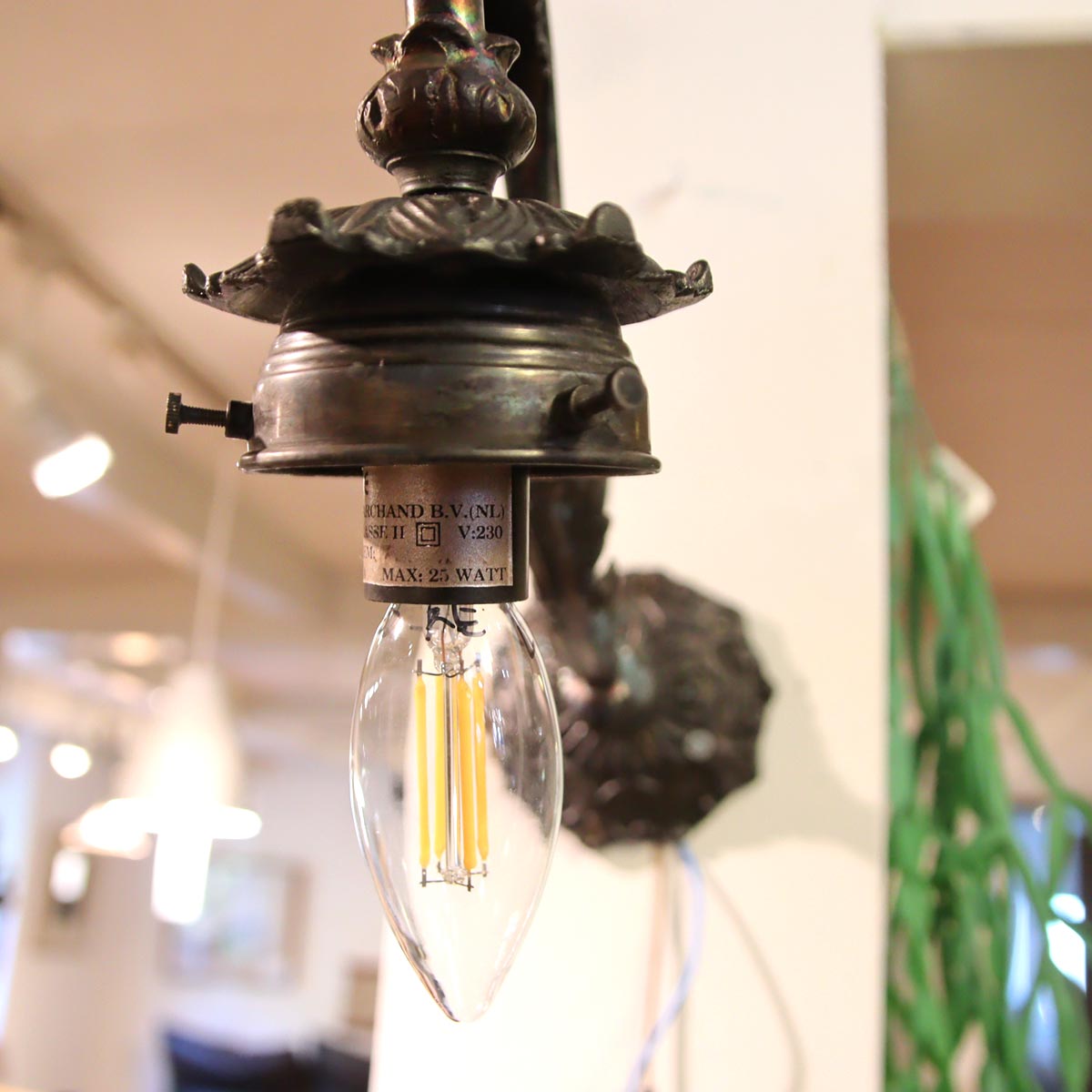 クラシックなウォールランプ アールヌーボー 間接照明 壁付けライト 中古