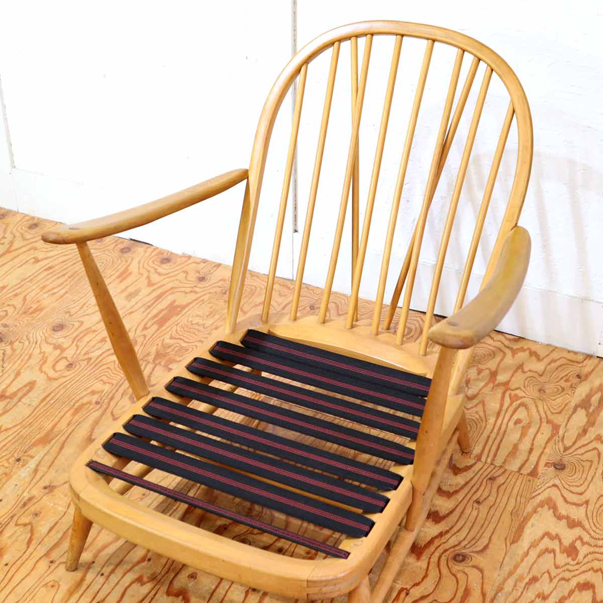 アーコール / ERCOL イージーチェア アームチェア ウィンザーチェア 水色 ヴィンテージ