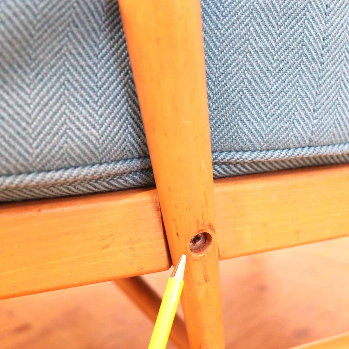 アーコール / ERCOL イージーチェア アームチェア ウィンザーチェア 水色 ヴィンテージ