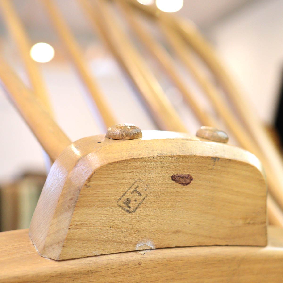 アーコール / ERCOL イージーチェア アームチェア ウィンザーチェア 水色 ヴィンテージ