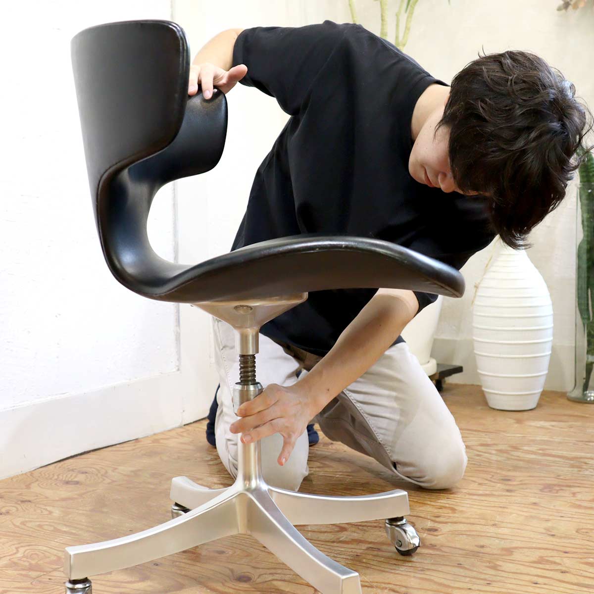 天童木工 カブトチェア ヴィンテージ ブラック 剣持勇 中古