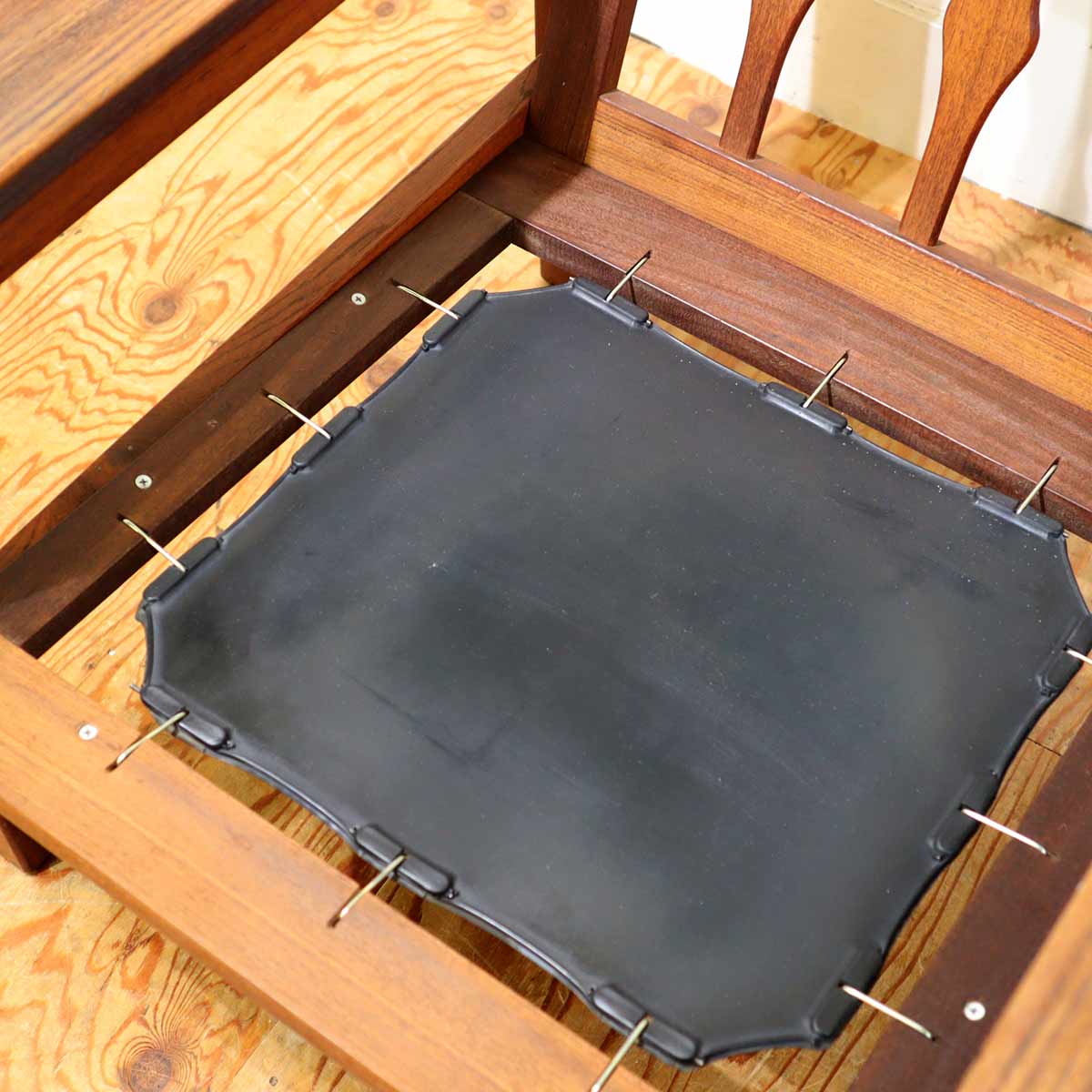 アームチェア 1Pソファ チーク材 ストライプ 【1】 ジャパン ヴィンテージ